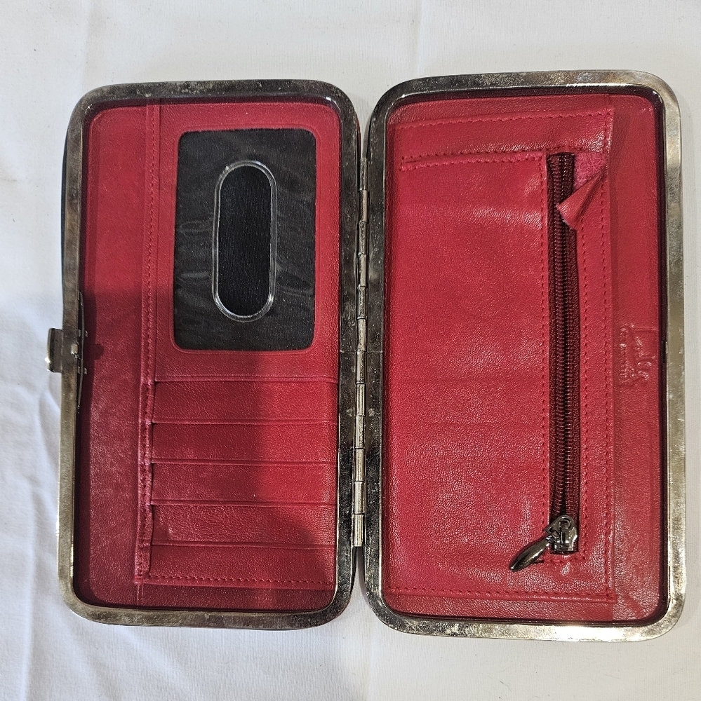 Lodis Los Angeles res tooled leather snap wallet - Picture 3 of 4